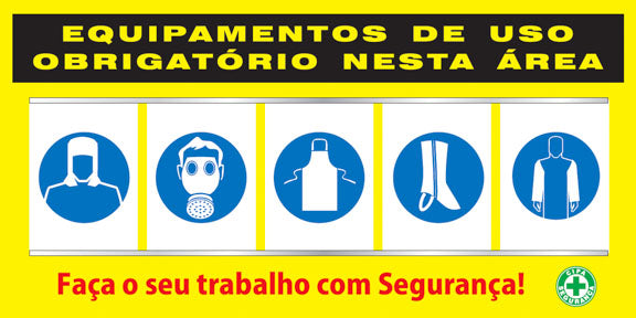 Quadro / Painel EPI - Uso Obrigatório de EPI