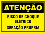 Atenção - Risco de Choque Elétrico Geração Própria