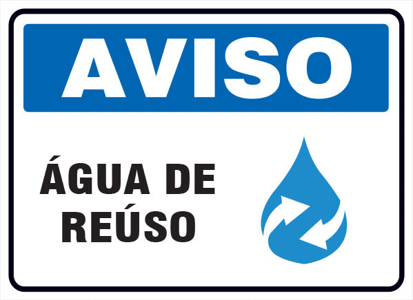 Aviso - Água de Reúso