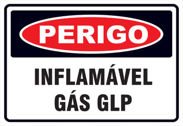 Perigo - Inflamável Gás GLP