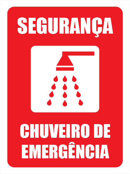 Segurança Chuveiro de Emergência