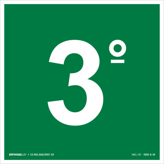 S17 - 3º Andar - Fotoluminescente