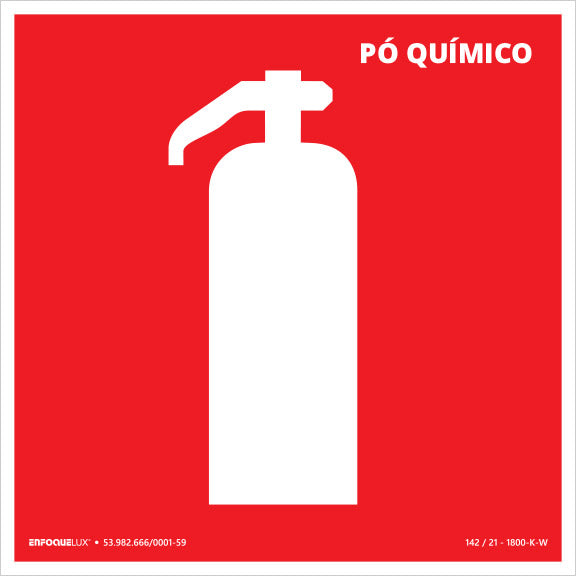 E5 - Sinalização de Incêndio e Alarme - Extintor Pó Químico - Fotoluminescente