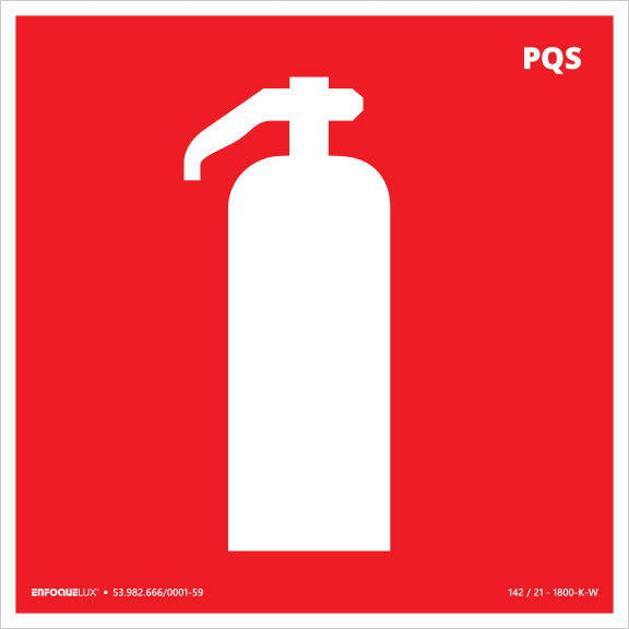 E5 - Sinalização de Incêndio e Alarme - Extintor PQS - Fotoluminescente