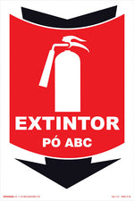 Sinalização de Emergência - Extintor - Pó ABC - Fotoluminescente