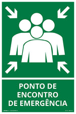 Ponto de Encontro de Emergência - Fotoluminescente