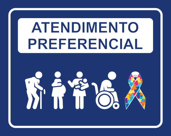 Sinalização - Atendimento Preferencial