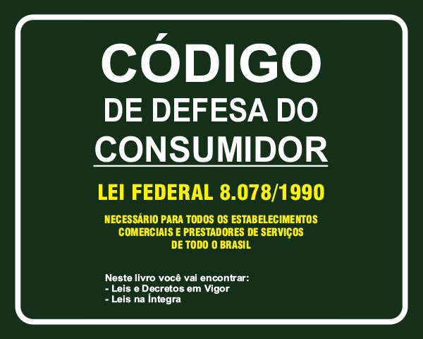 Sinalização - Código de Defesa do Consumidor