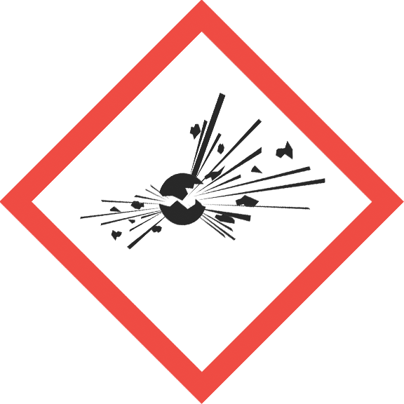 Etiqueta GHS - Explosivo - 10 unidades