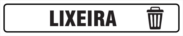Sinalização Indicativa - Lixeira