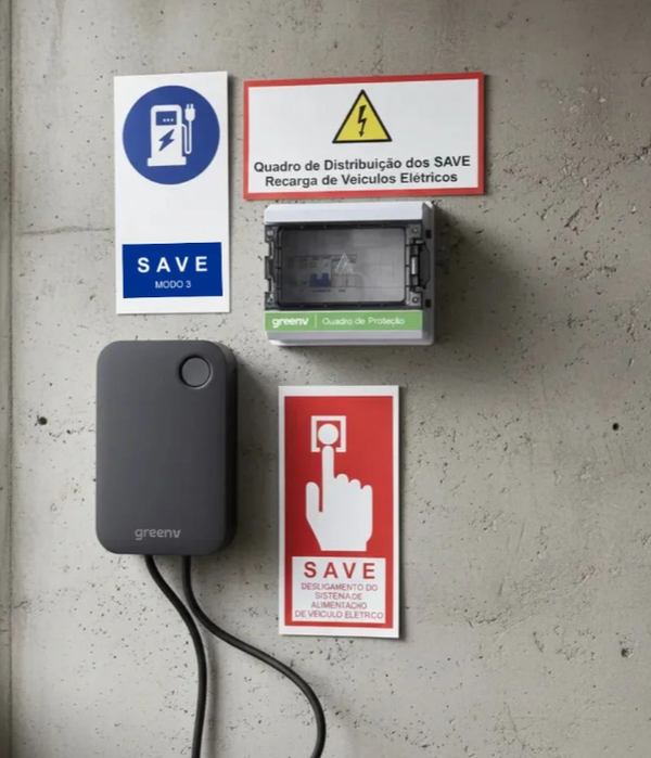 Kit Conjunto de Placas IT-41 SAVE recarga de veículos elétricos