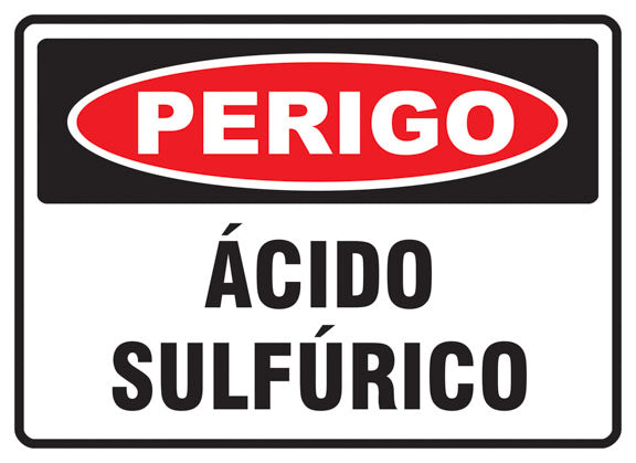 Perigo - Ácido Sulfúrico