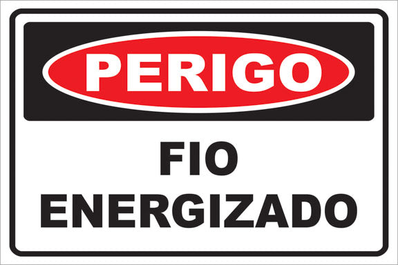 Perigo - Fio Energizado