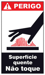 Perigo - Superfície Quente - Não Toque