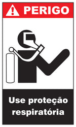Perigo - Use Proteção Respiratória