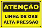 Atenção - Linha de Gás Alta Pressão