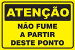 Atenção - Não Fume a Partir Deste Ponto