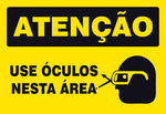 Atenção - Use Óculos Nesta Área