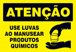 Atenção - Use Luvas ao Manusear Produtos Químicos