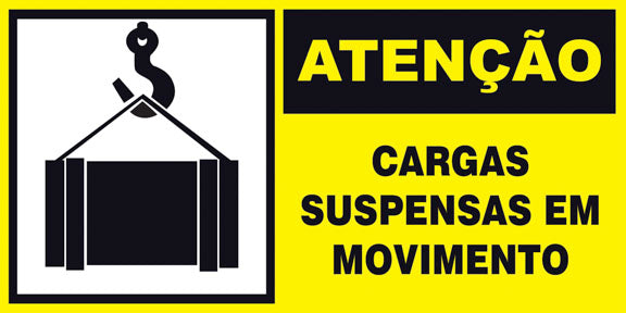Atenção - Cargas Suspensas em Movimento