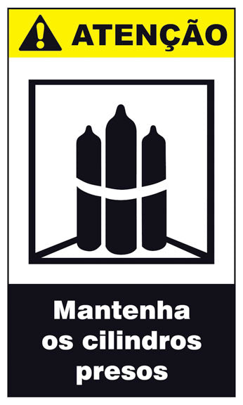 Atenção - Mantenha os Cilindros Presos