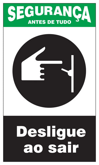 Segurança - Desligue ao Sair