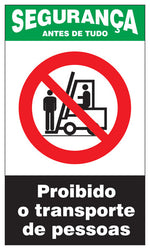 Segurança - Proibido o Transporte de Pessoas