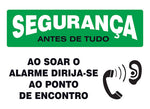 Segurança - Ao Soar o Alarme Dirija-se ao Ponto de Encontro