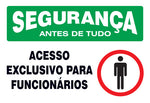 Segurança - Acesso Exclusivo Para Funcionários