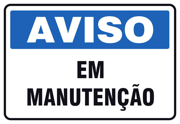 Aviso - Em Manutenção
