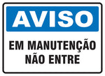 Aviso - Em Manutenção. Não Entre