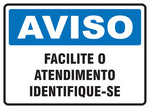 Aviso - Facilite o Atendimento. Identifique-se
