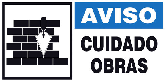 Aviso - Cuidado Obras