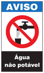 Aviso - Água Não Potável