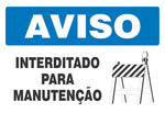 Aviso - Interditado para Manutenção
