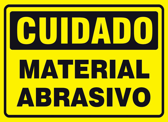 Cuidado - Material Abrasivo