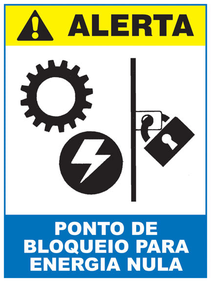Alerta - Ponto de Bloqueio para Energia Nula