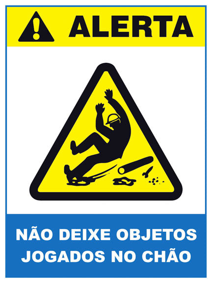 Alerta - Não Deixe Objetos Jogados no Chão