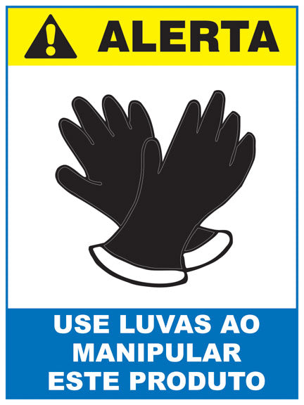 Alerta - Use Luvas ao Manipular Este Produto
