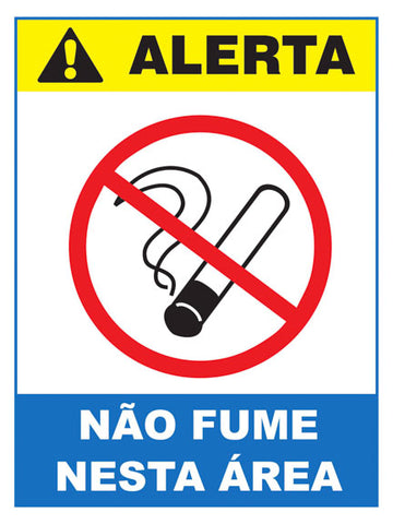 Alerta - Não Fume Nesta Área