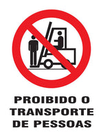 Proibido - Proibido o Transporte de Pessoas