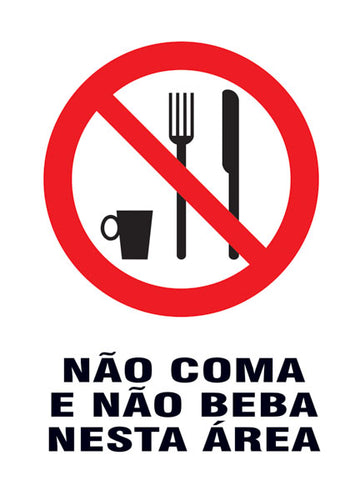 Proibido - Não Coma e Não Beba Nesta Área