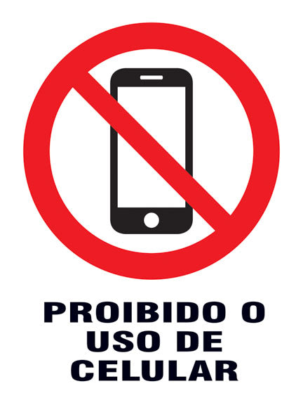 Proibido o Uso de Celular