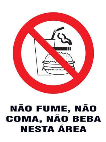 Proibido - Não Fume, Não Coma e Não Beba Nesta Área