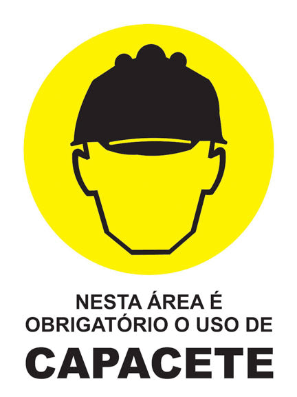 Nesta Área É Obrigatório o Uso de Capacete