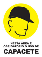 Nesta Área É Obrigatório o Uso de Capacete