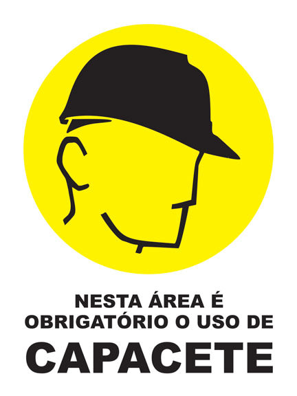 Nesta Área É Obrigatório o Uso de Capacete