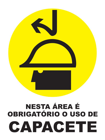 Nesta Área É Obrigatório o Uso de Capacete