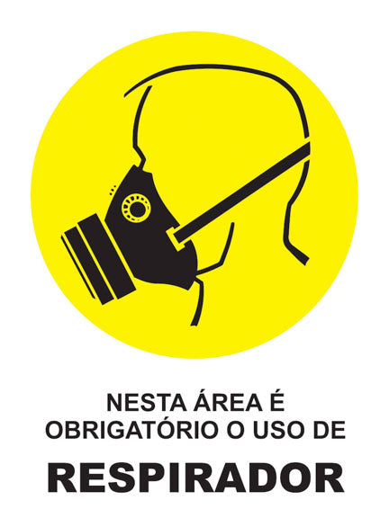 Nesta Área É Obrigatório o Uso de Respirador