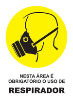Nesta Área É Obrigatório o Uso de Respirador